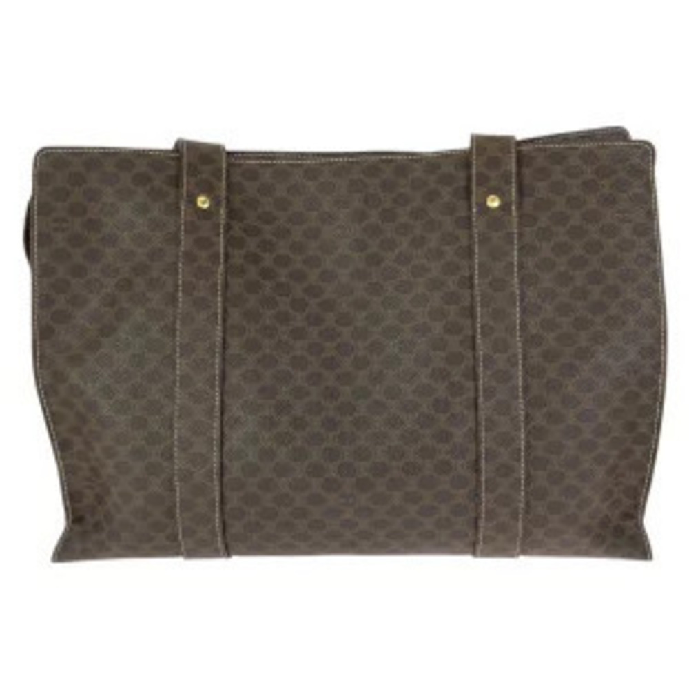 Celine Macadam dark brown tote bag shoulder